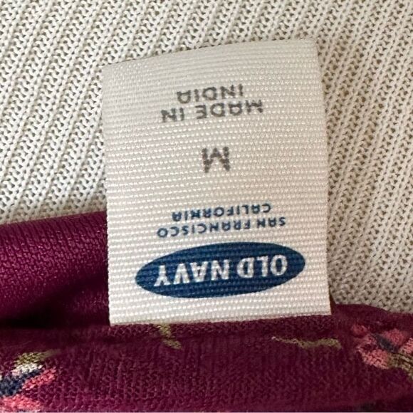 Old Navy Floral Boho Casual Flowy Pheasant Long Sleeved Midi Sundress - Picture 5 of 5